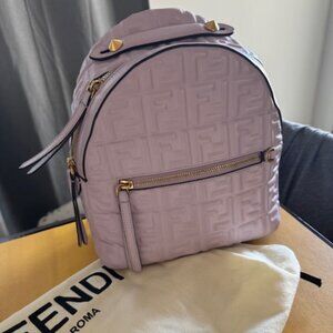 Fendi Nappa Mini Backpack Lilac